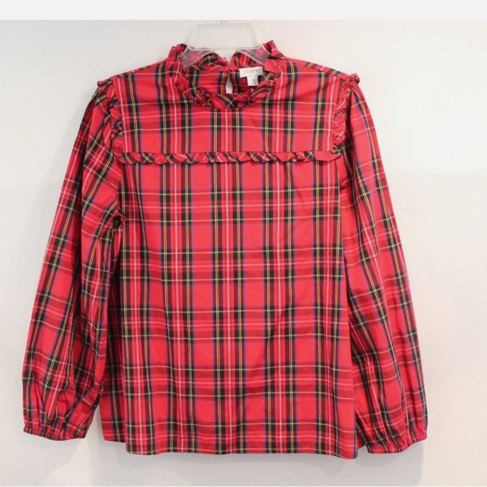 Crew Cuts Tartan Girls Holiday Blouse